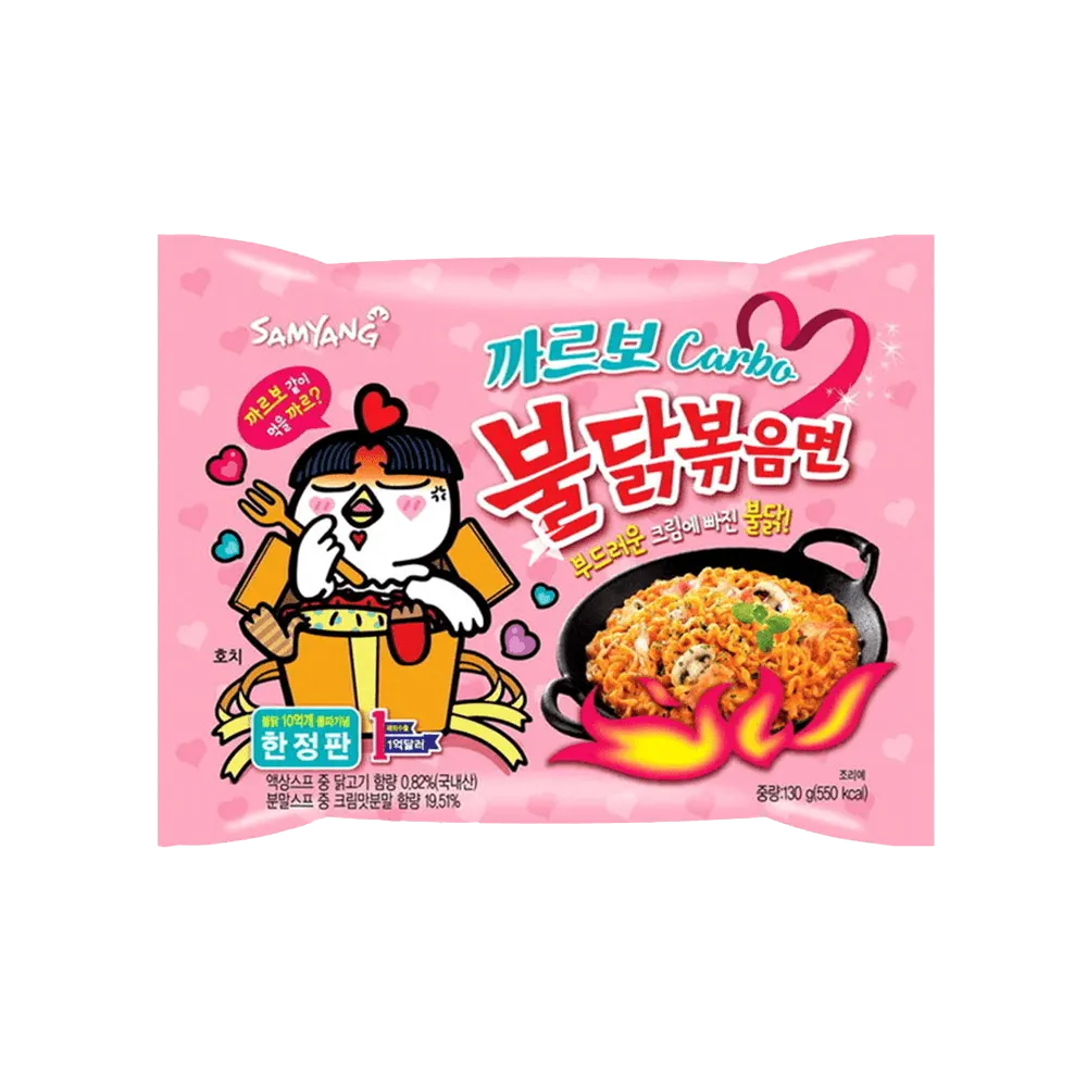 Samyang Hot Carbonara & Chicken Korean Ramen - 130 gm