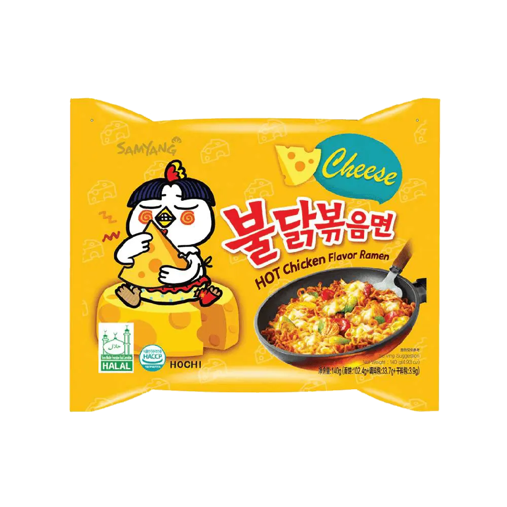 Samyang Hot Cheese and Chicken Korean Ramen Noodles - 140 gm